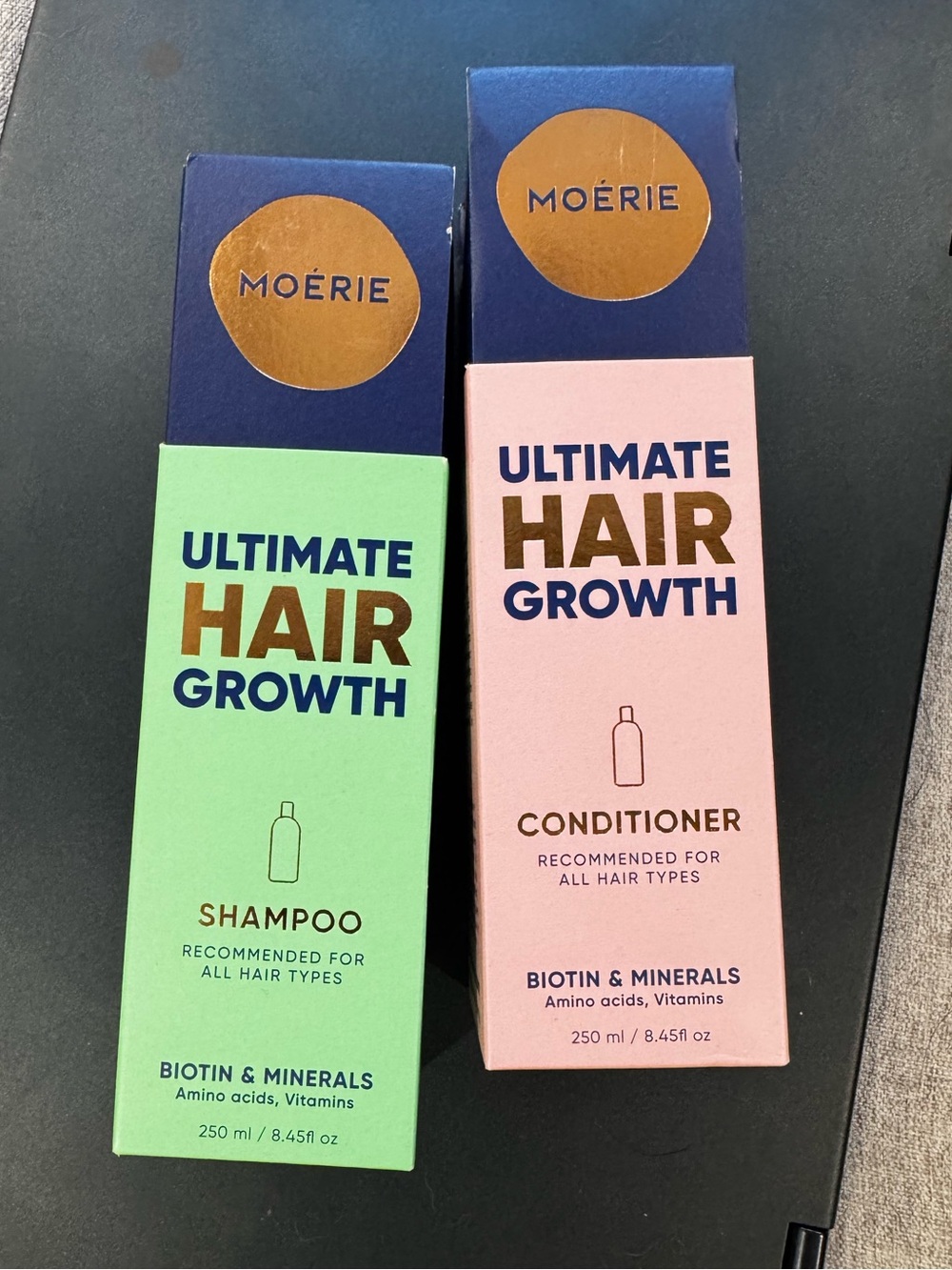 Moérie Ultimate Hair Growth Shampoo & Conditioner — Green & Pink